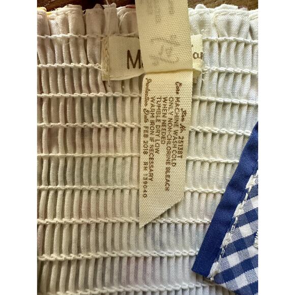 NEW Matilda Jane Camp MJC Around The World Sleeveless Tunic Top Blue Gingham 14 - Picture 7 of 8